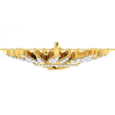 Diamond Aum Pendant in Gold